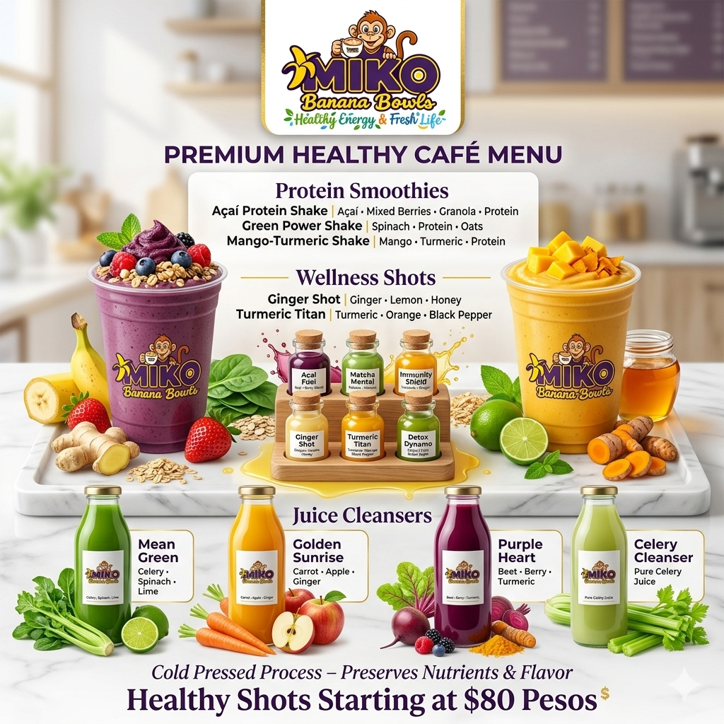 MIKO POWER JUICE BAR MENU