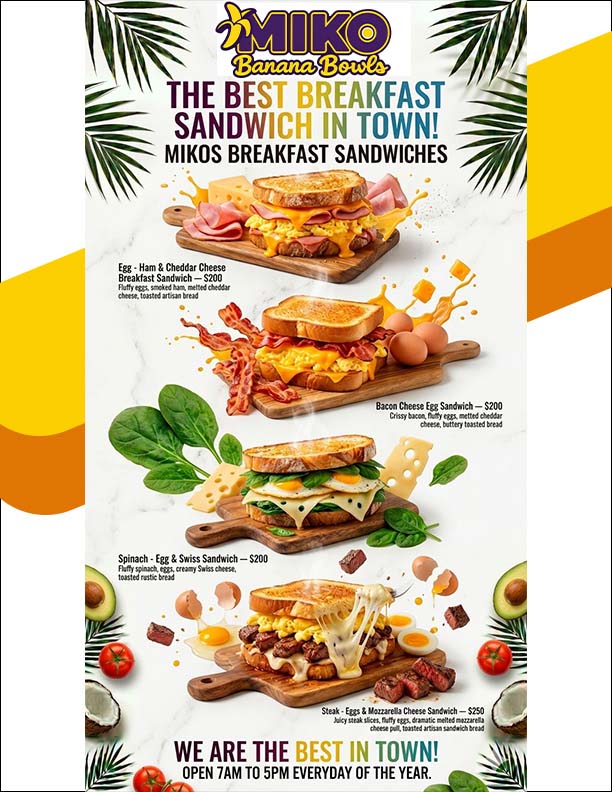 MIKO SANWICH MENU