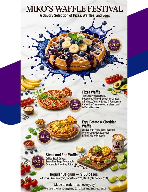MIKOS MENU FOOD MENUE